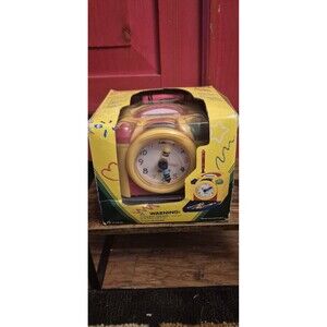 NOS RARE Crayola Radio Alarm Clock With Hidden Drawer New In Box Hard To Find